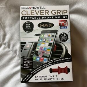 Clever Grip Portable Phone Mount - Black
